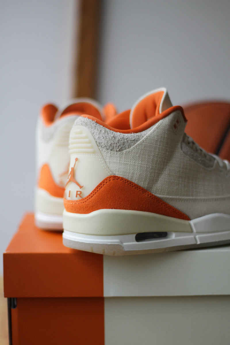 W AIR JORDAN 3 RETRO "FOSSIL/STARFISH-SAIL"