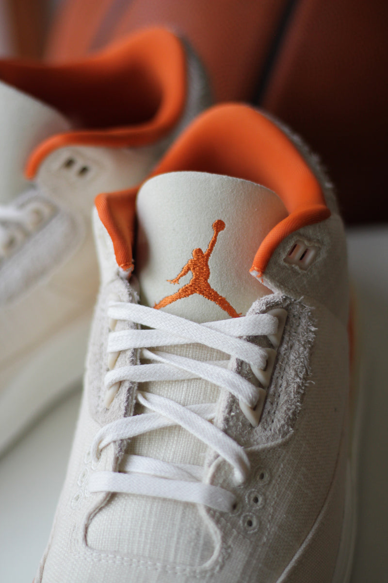 W AIR JORDAN 3 RETRO "FOSSIL/STARFISH-SAIL"