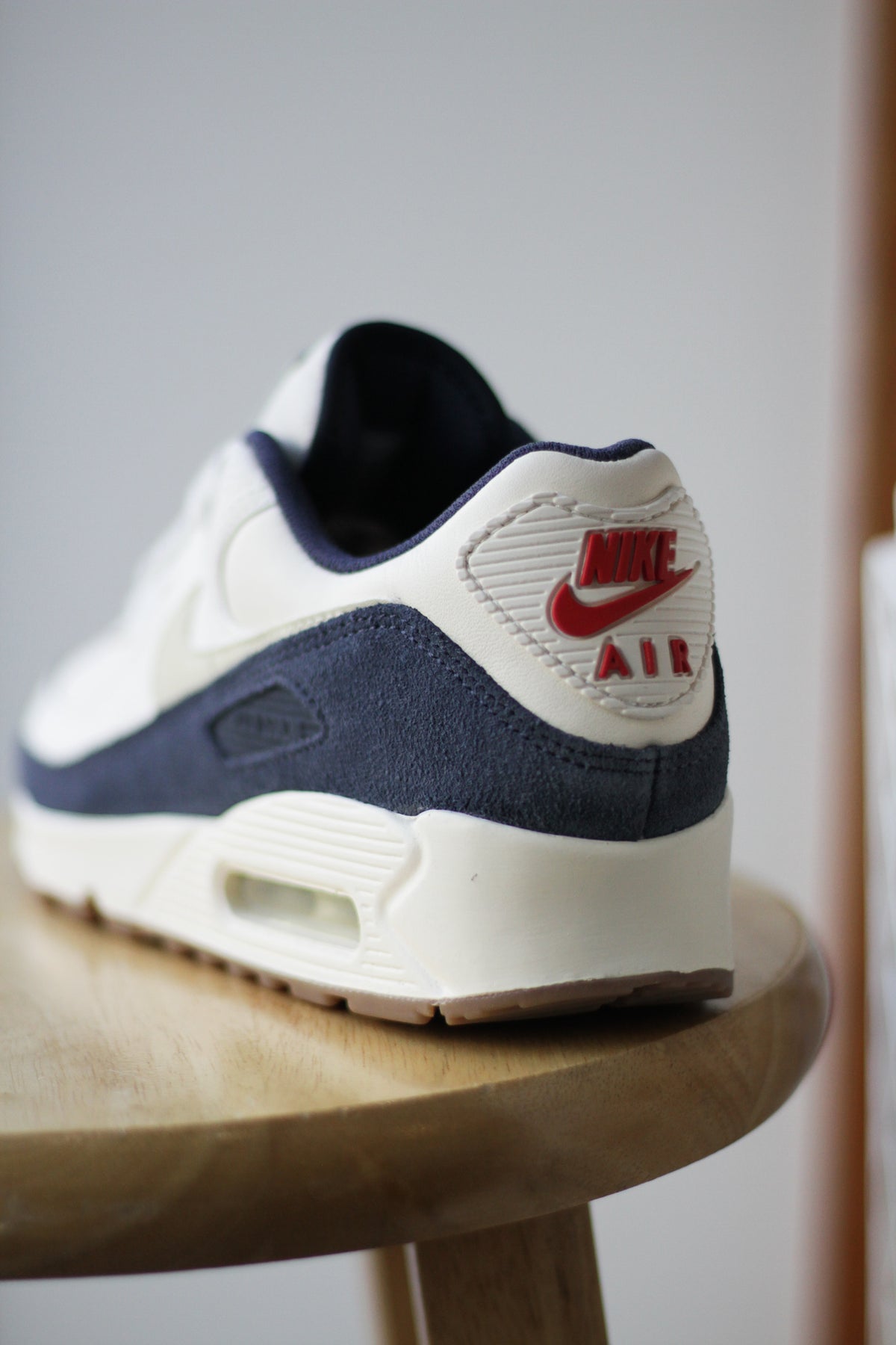 国内配送 NIKE AIR MAX 90 PRM PALE IVORY/T.BLUE-SAIL-L.KHAKI NIKE AIR MAX 90 PRM