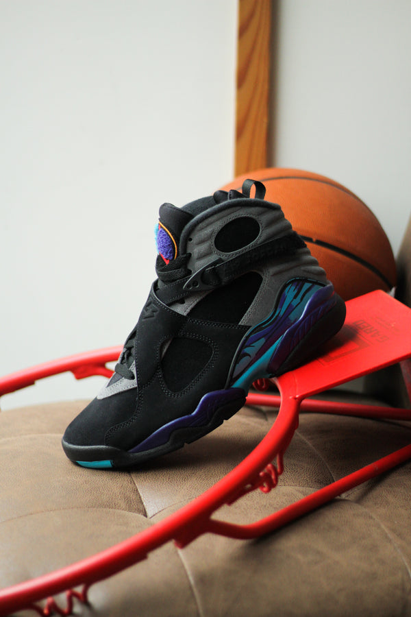 AIR JORDAN 8 RETRO "BLACK/MULTI-COLOR-MULTI-COLOR"
