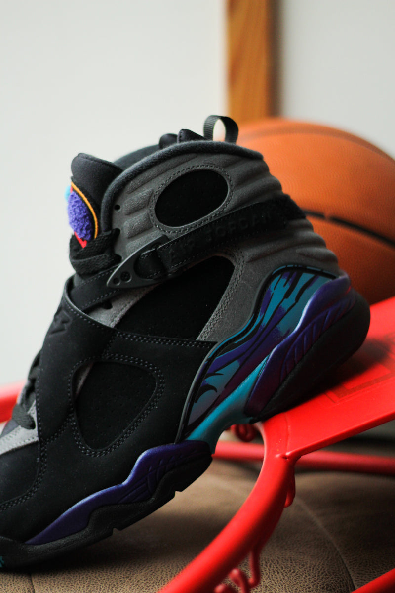 AIR JORDAN 8 RETRO "BLACK/MULTI-COLOR-MULTI-COLOR"