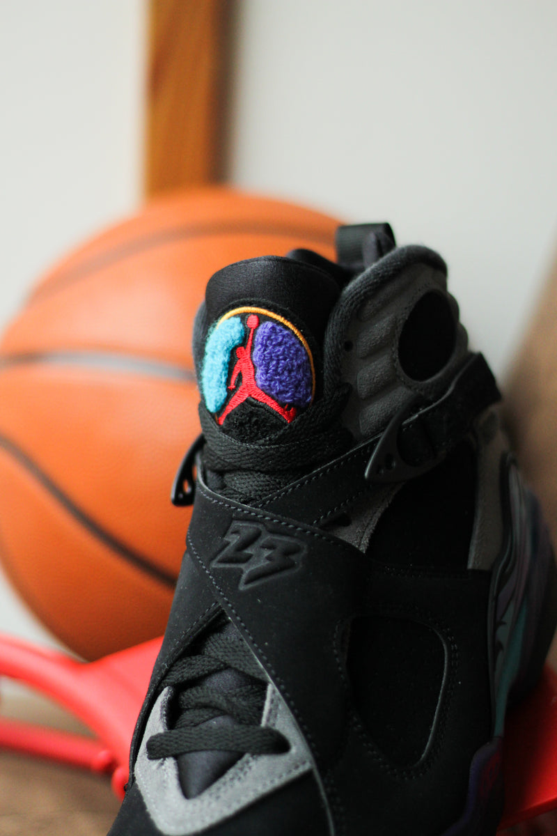 AIR JORDAN 8 RETRO "BLACK/MULTI-COLOR-MULTI-COLOR"