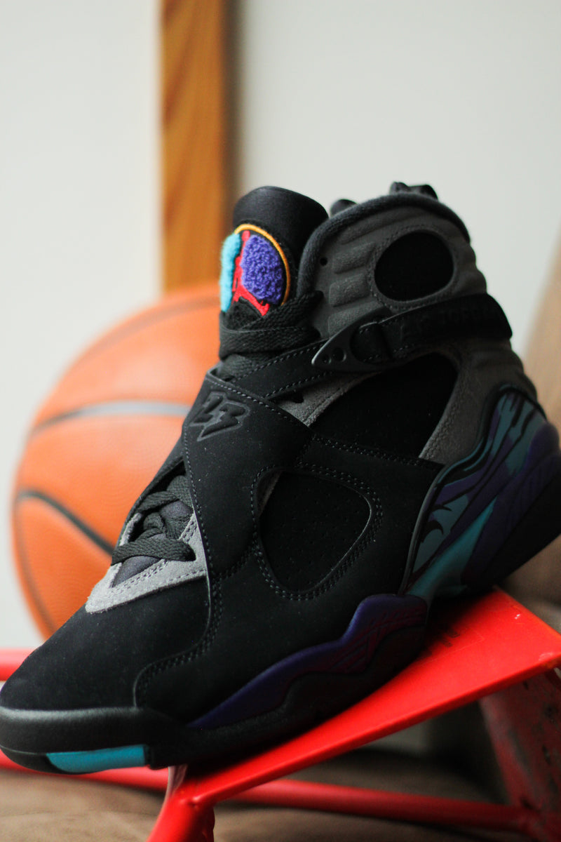 AIR JORDAN 8 RETRO "BLACK/MULTI-COLOR-MULTI-COLOR"