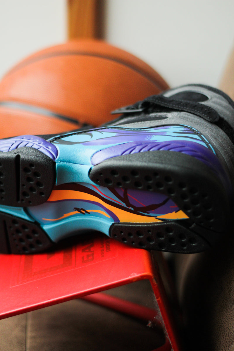 AIR JORDAN 8 RETRO "BLACK/MULTI-COLOR-MULTI-COLOR"