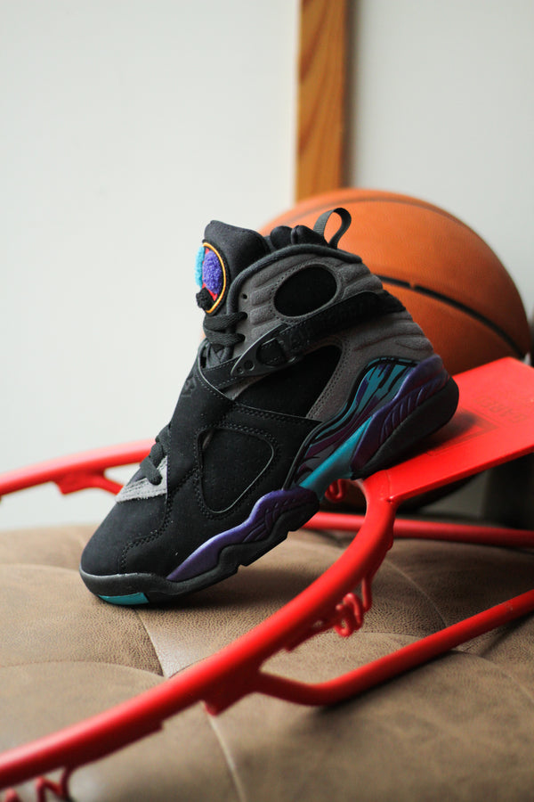 AIR JORDAN 8 RETRO (GS) "BLACK/MULTI-COLOR-MULTI-COLOR"
