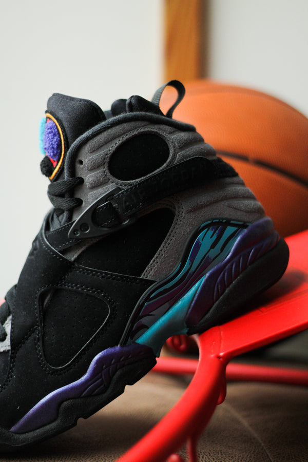 AIR JORDAN 8 RETRO (GS) "BLACK/MULTI-COLOR-MULTI-COLOR"