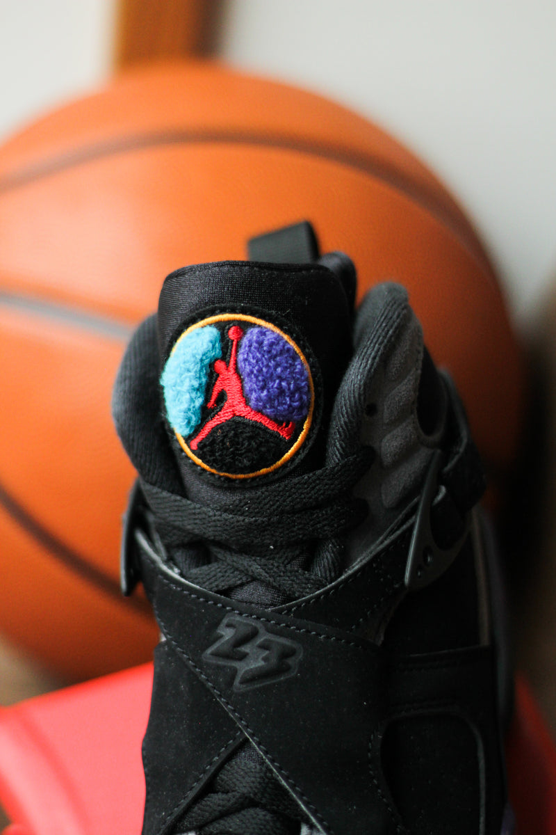 AIR JORDAN 8 RETRO (GS) "BLACK/MULTI-COLOR-MULTI-COLOR"