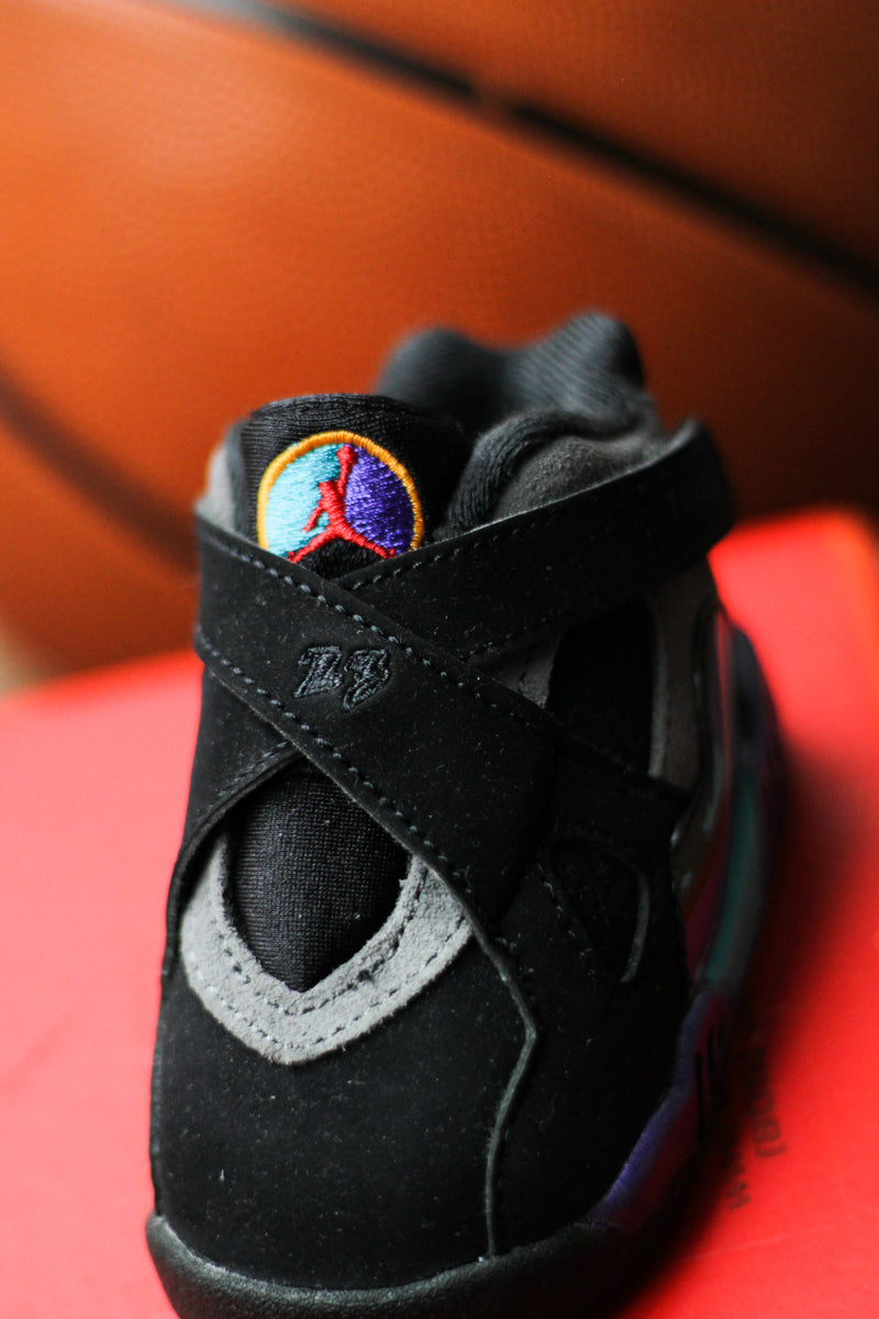 JORDAN 8 RETRO (TD) "BLACK/MULTI-COLOR-MULTI-COLOR"