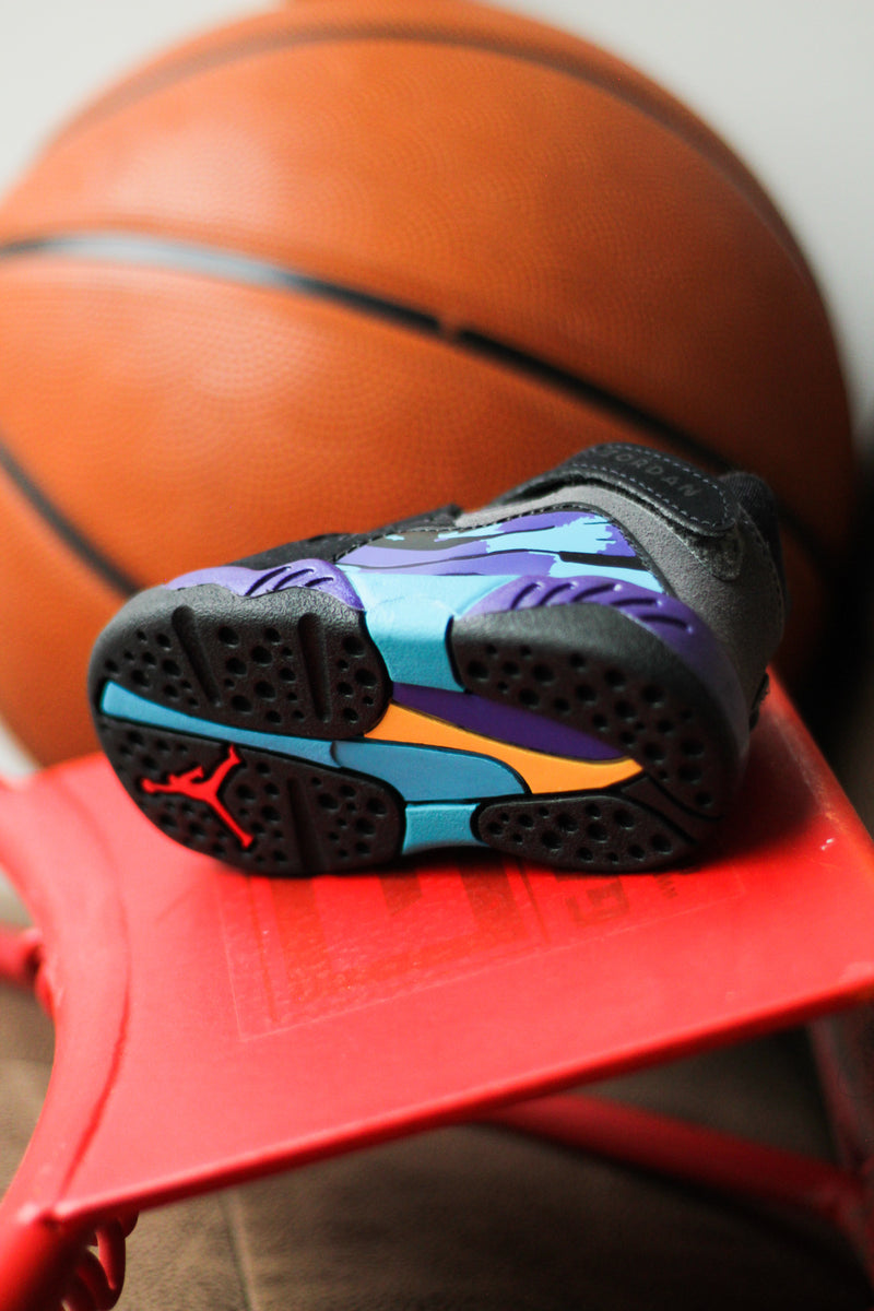 JORDAN 8 RETRO (TD) "BLACK/MULTI-COLOR-MULTI-COLOR"