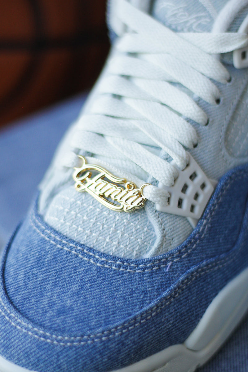 W AIR JORDAN 4 RETRO "SAIL/SAIL-GUM LIGHT BROWN-WORN BLUE"1