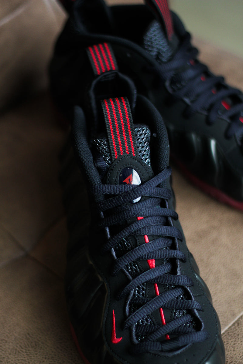 NIKE AIR FOAMPOSITE ONE "BLACK/VARSITY RED"