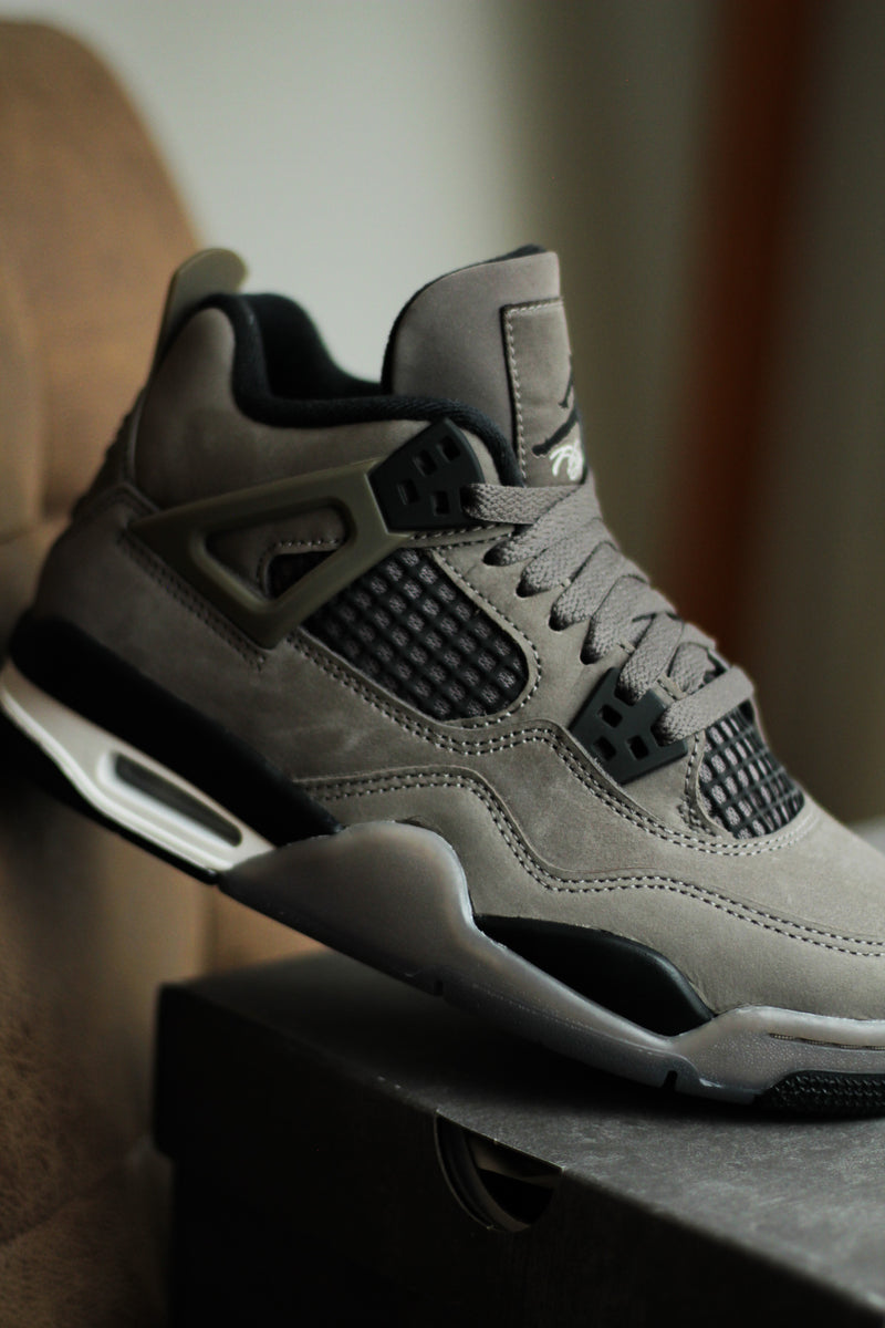 AIR JORDAN 4 RETRO (GS) "CAVE STONE/BLACK-PHANTOM"