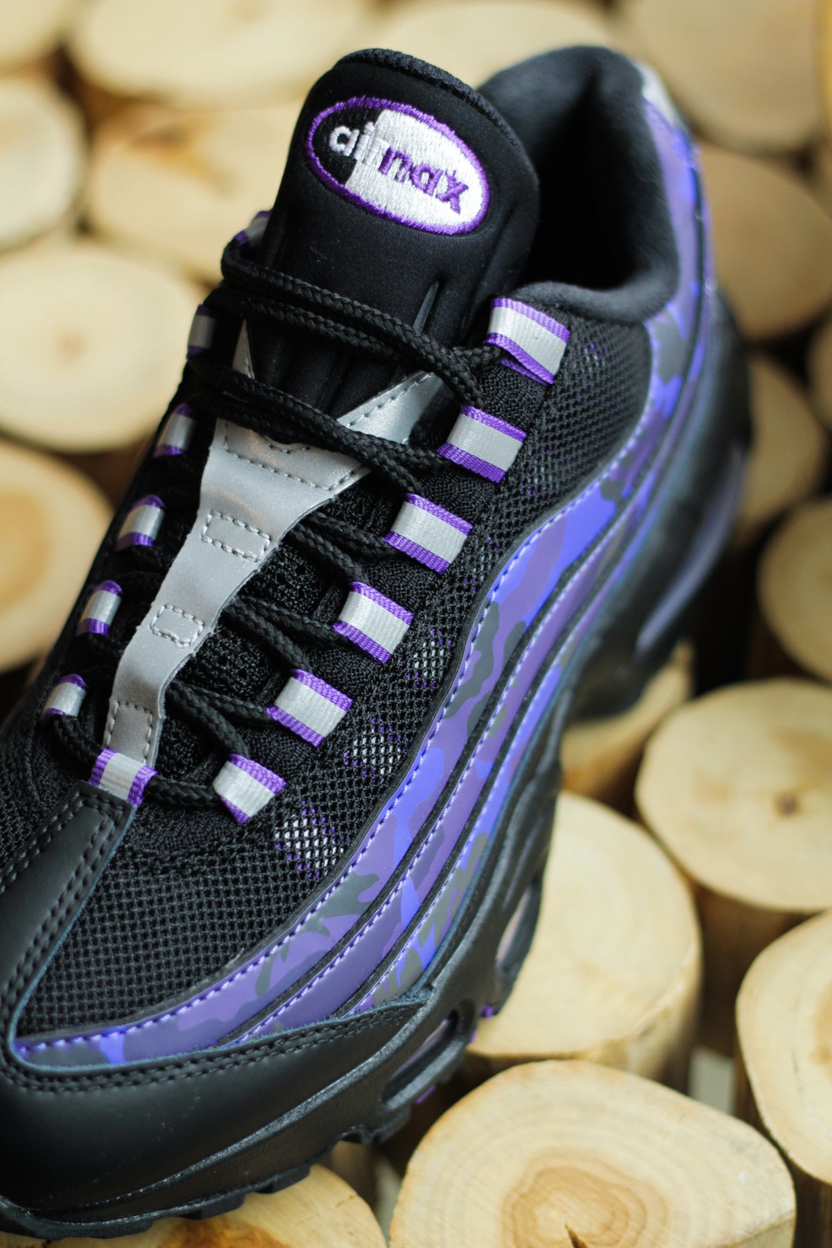 Nike Air Max 95 ブラック/パープル 28cm NIKE AIR MAX 95 OG QS 