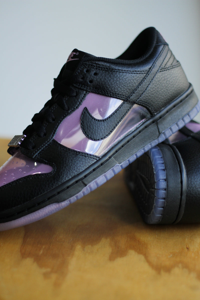 NIKE DUNK LOW RETRO PRM "PINK RISE/BLACK-BLACK"