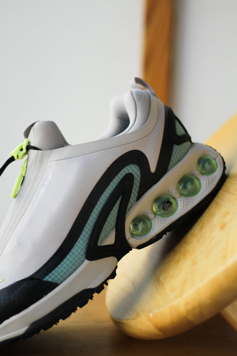 NIKE AIR MAX DN ROAM "COLLEGE GREY/LT LEMON TWIST-CANNON-BLACK"