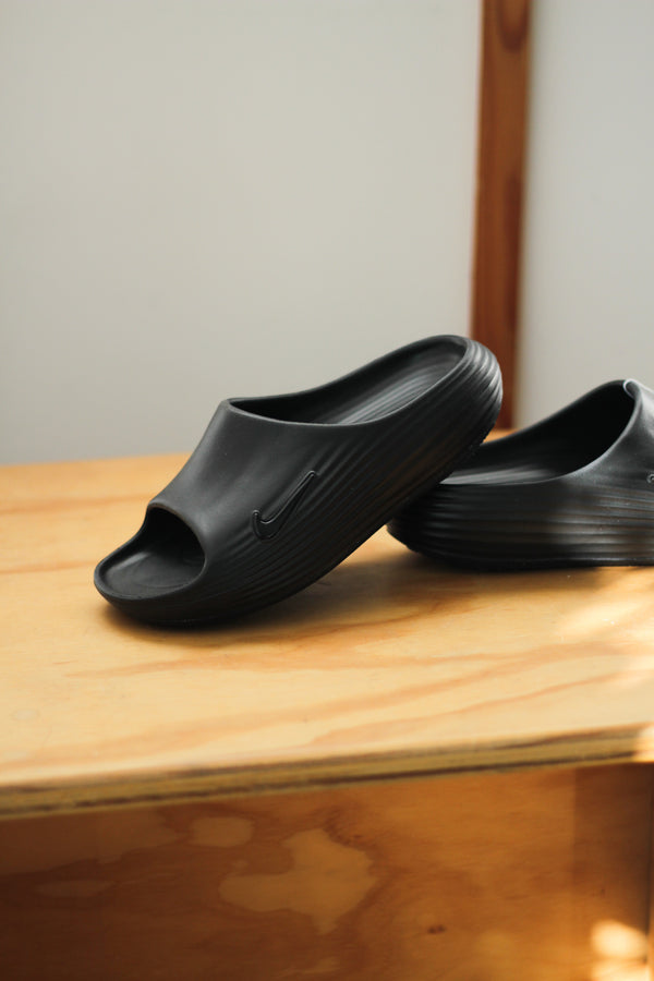 NIKE REACTX REJUVEN8 SLIDE "BLACK/BLACK-BLACK"