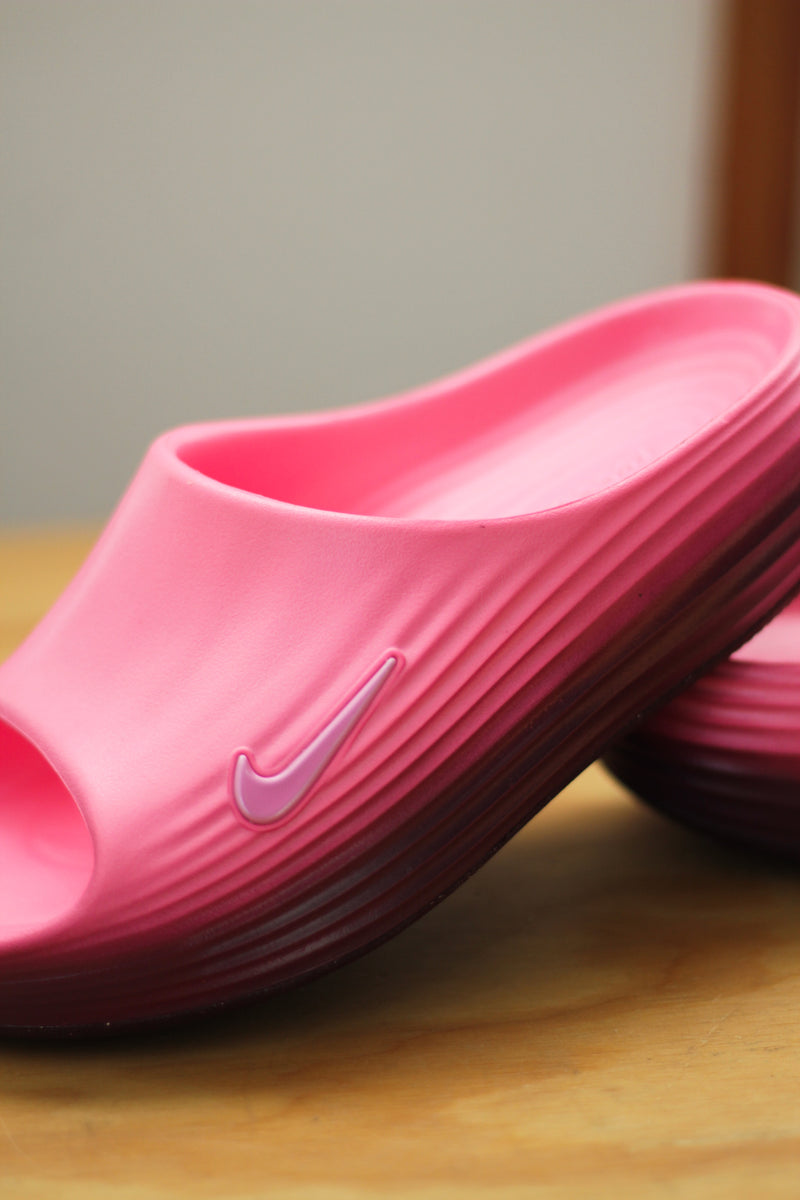 W NIKE REACTX REJUVEN8 SLIDE "PINK SPELL/PINK SPELL-BORDEAUX"