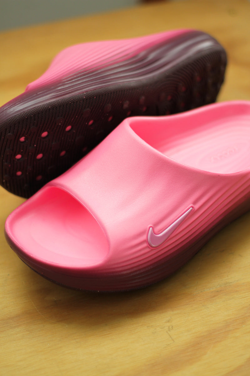 W NIKE REACTX REJUVEN8 SLIDE "PINK SPELL/PINK SPELL-BORDEAUX"