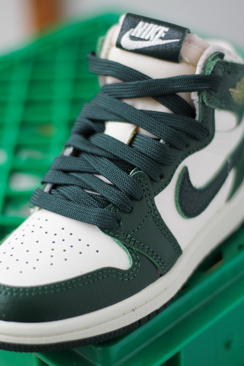 JORDAN 1 RETRO HIGH OG (PS) "PALE IVORY/PRO GREEN-FIR-COCONUT MILK"