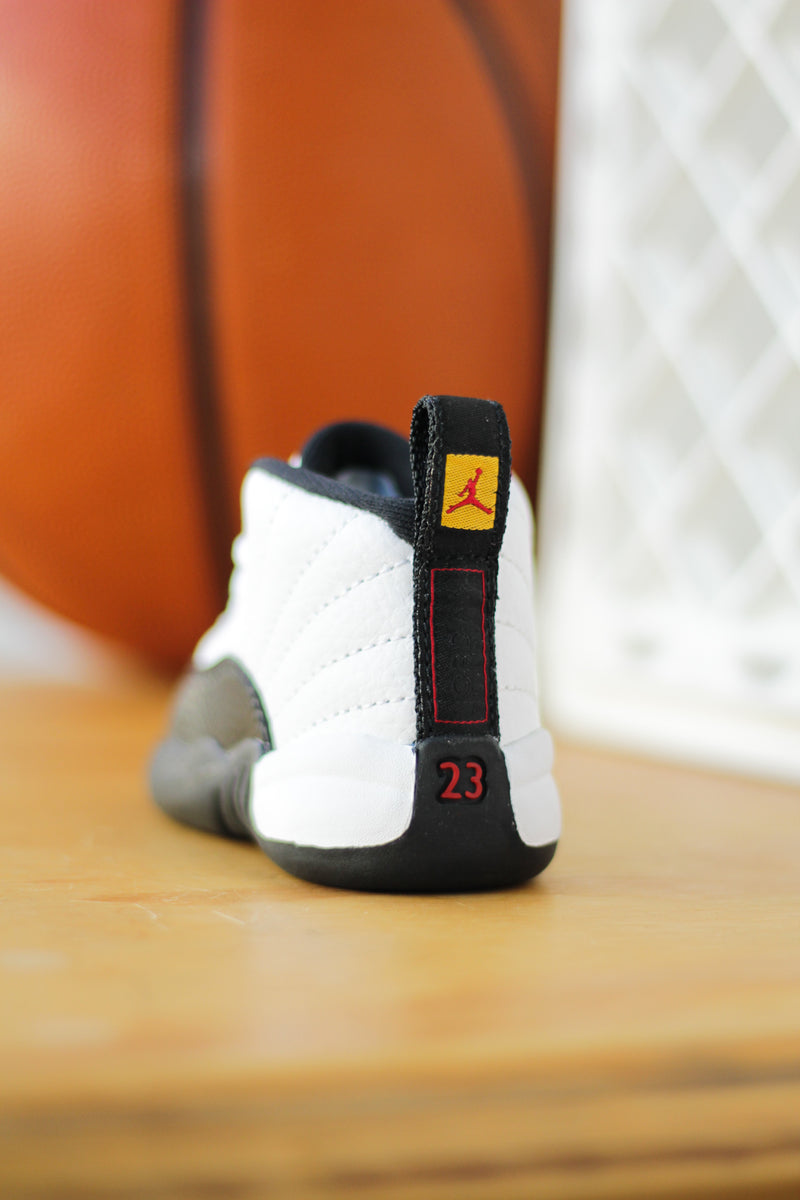 JORDAN 12 RETRO (TD) "WHITE/BLACK-TAXI"