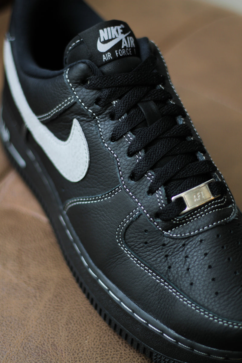 NIKE AIR FORCE 1 '07 LV8 "BLACK/WOLF GREY-BLACK-BLACK"