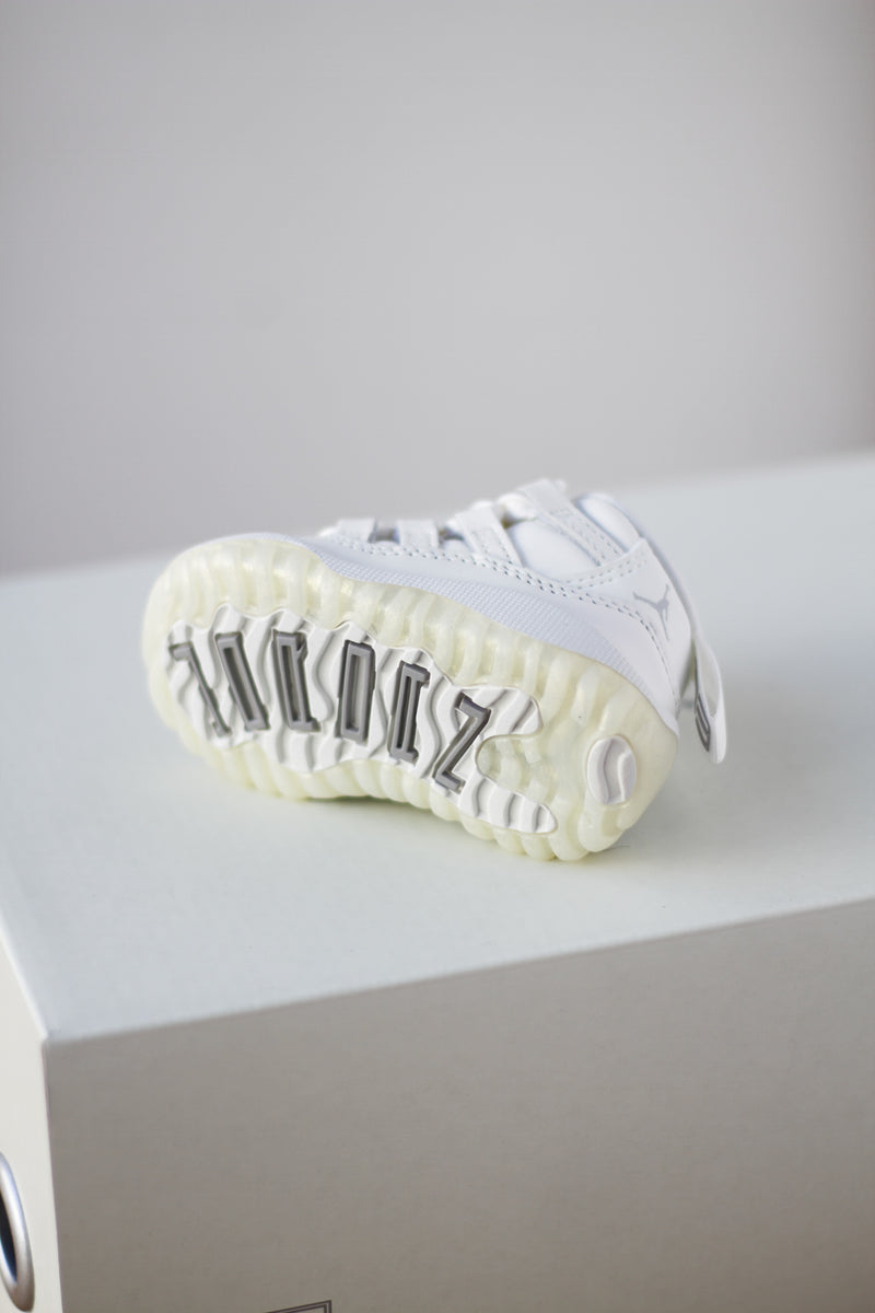 JORDAN 11 RETRO (TD) "SAIL/PEARL GREY-WHITE-METALLIC SILVER"