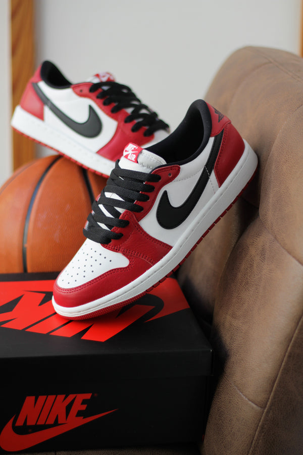 AIR JORDAN 1 RETRO LOW "VARSITY RED/BLACK-SUMMIT WHITE"