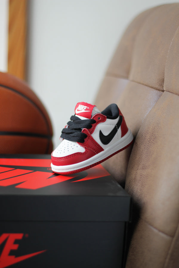 AIR JORDAN 1 RETRO LOW (TD) "VARSITY RED/BLACK-SUMMIT WHITE"