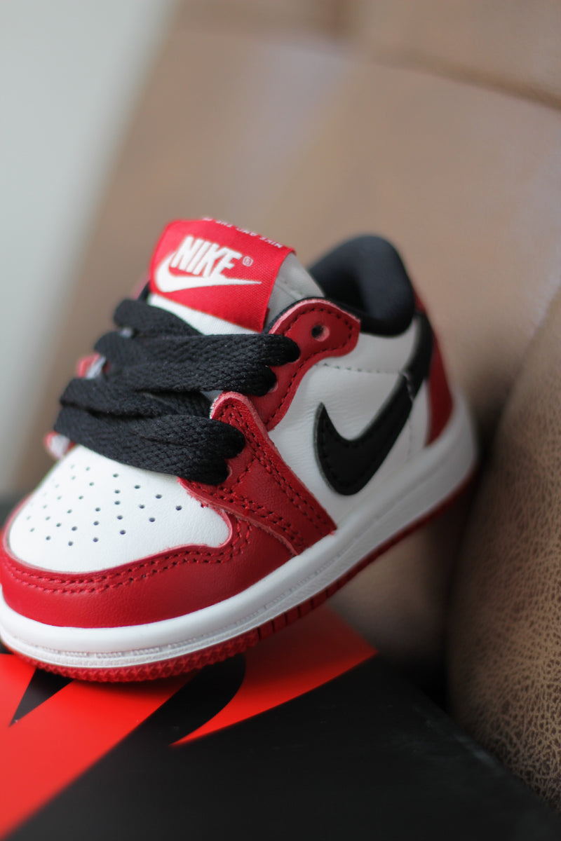 AIR JORDAN 1 RETRO LOW (TD) "VARSITY RED/BLACK-SUMMIT WHITE"