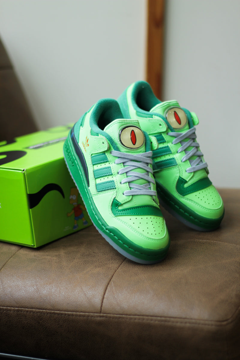 ADIDAS THE SIMPSONS FORUM LOW CL "LIME BURST/GREEN/SEMI COURT GREEN"