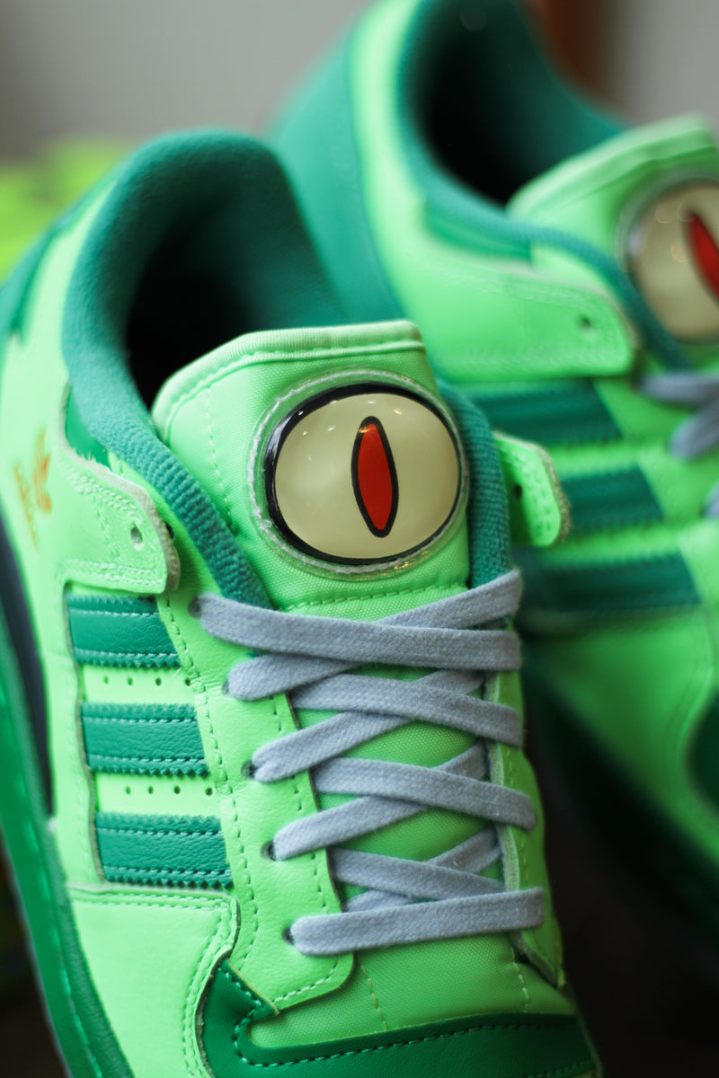 ADIDAS THE SIMPSONS FORUM LOW CL "LIME BURST/GREEN/SEMI COURT GREEN"
