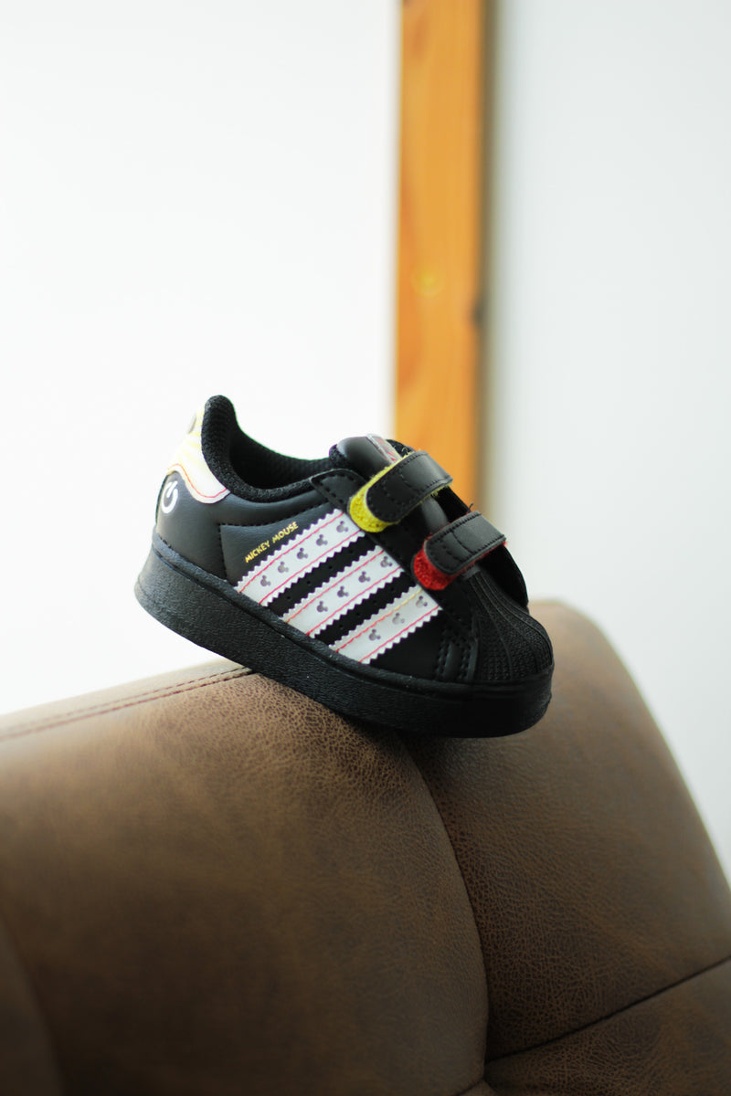 ADIDAS SUPERSTAR LED LIGHTS (TD) "CORE BLACK/CLOUD WHITE/ORBIT GREY"