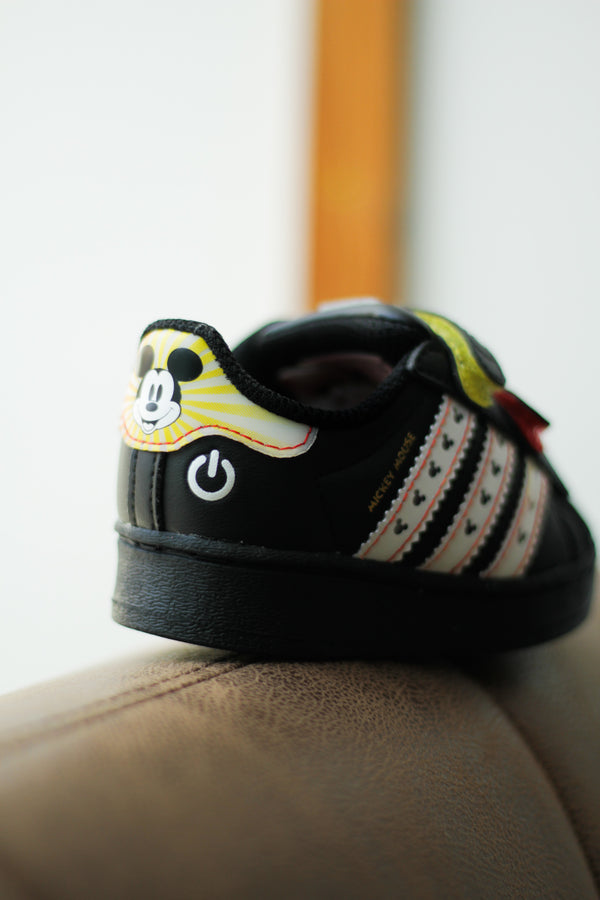 ADIDAS SUPERSTAR LED LIGHTS (TD) "CORE BLACK/CLOUD WHITE/ORBIT GREY"