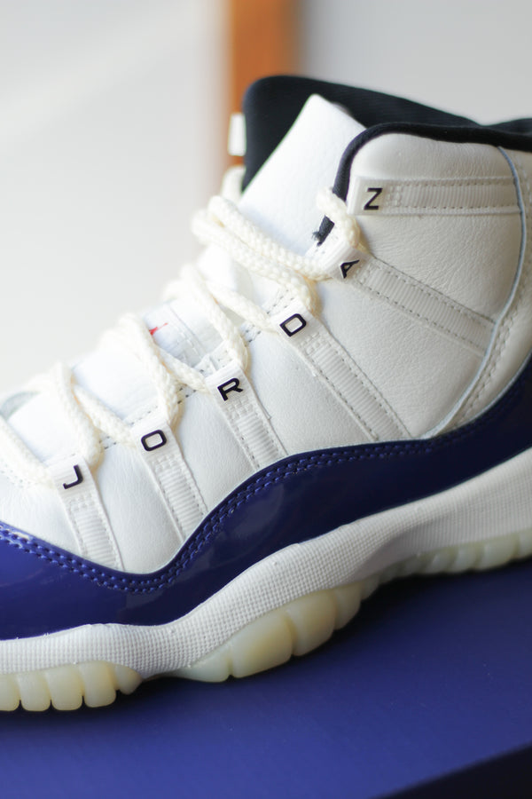 AIR JORDAN 11 RETRO (GS) "DEEP ROYAL BLUE/FIRE RED-SAIL-BLACK"