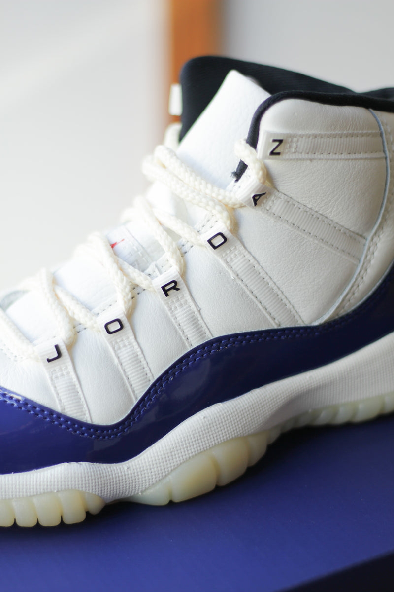 AIR JORDAN 11 RETRO (GS) "DEEP ROYAL BLUE/FIRE RED-SAIL-BLACK"