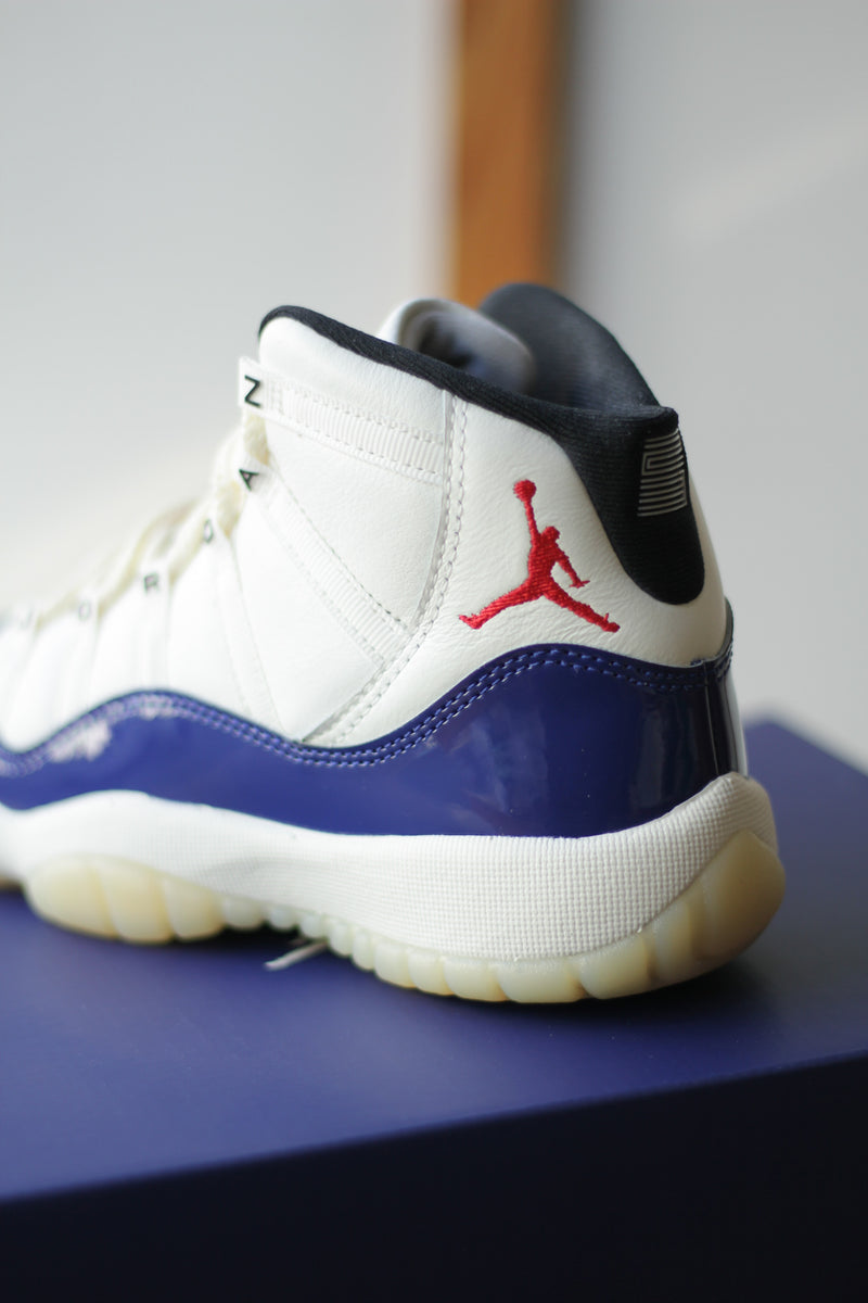 AIR JORDAN 11 RETRO (GS) "DEEP ROYAL BLUE/FIRE RED-SAIL-BLACK"