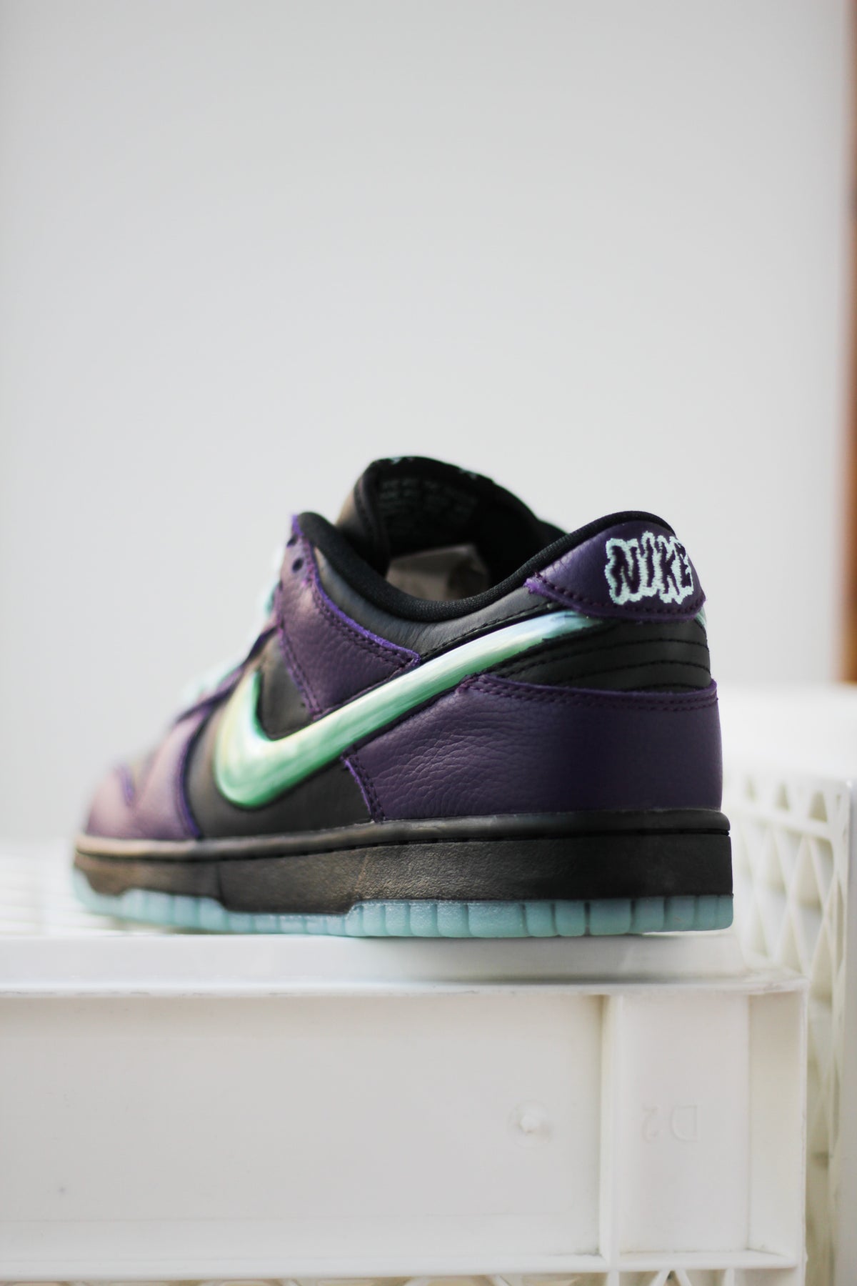 purple and black nike dunk