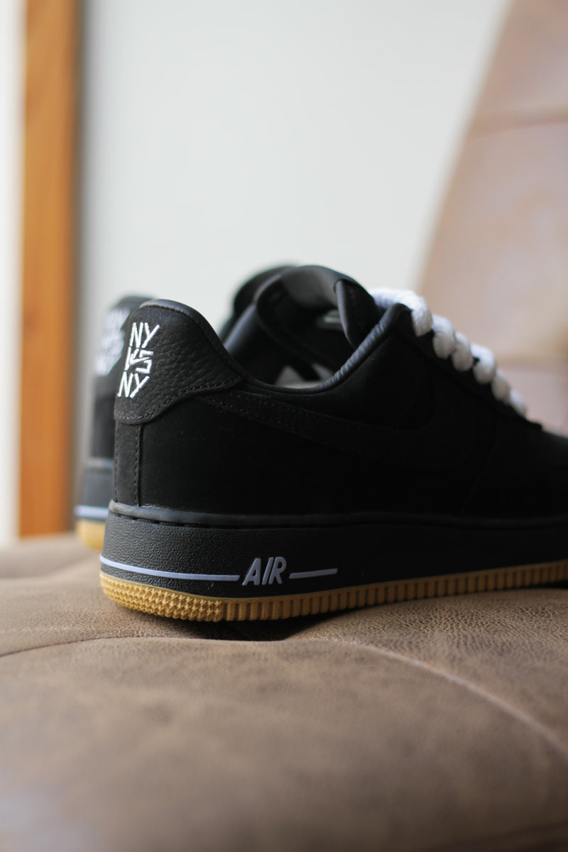 NIKE AIR FORCE 1 '07 JA NY VS NY "BLACK/COBALT BLISS-WHITE"