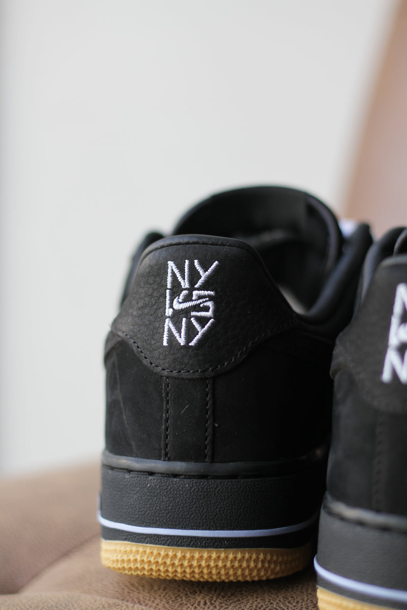 NIKE AIR FORCE 1 '07 JA NY VS NY "BLACK/COBALT BLISS-WHITE"