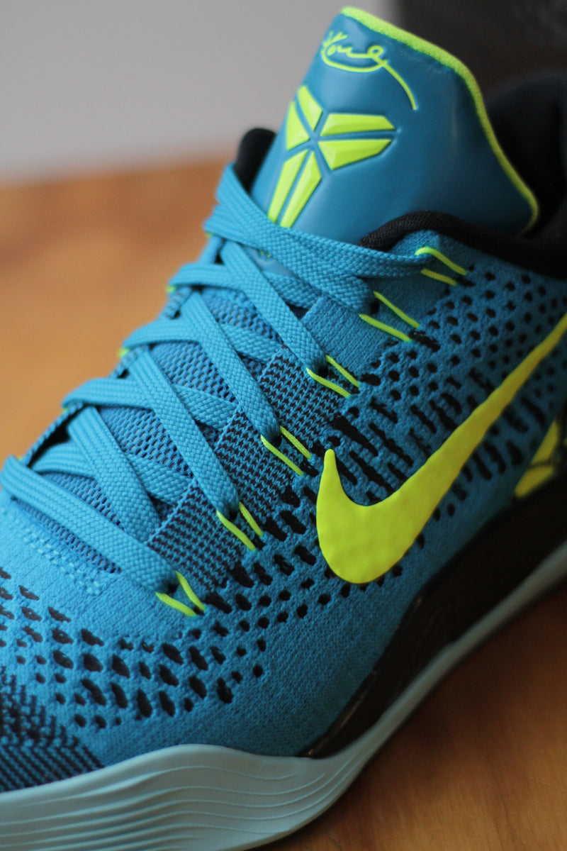 kobe shoes blue and green