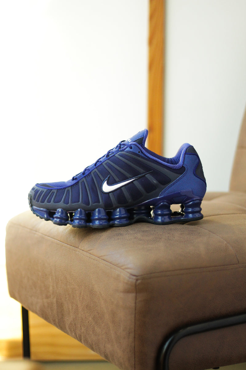 nike shox tl black blue