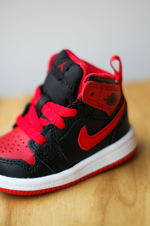 JORDAN 1 MID (TD) "FIRE RED"