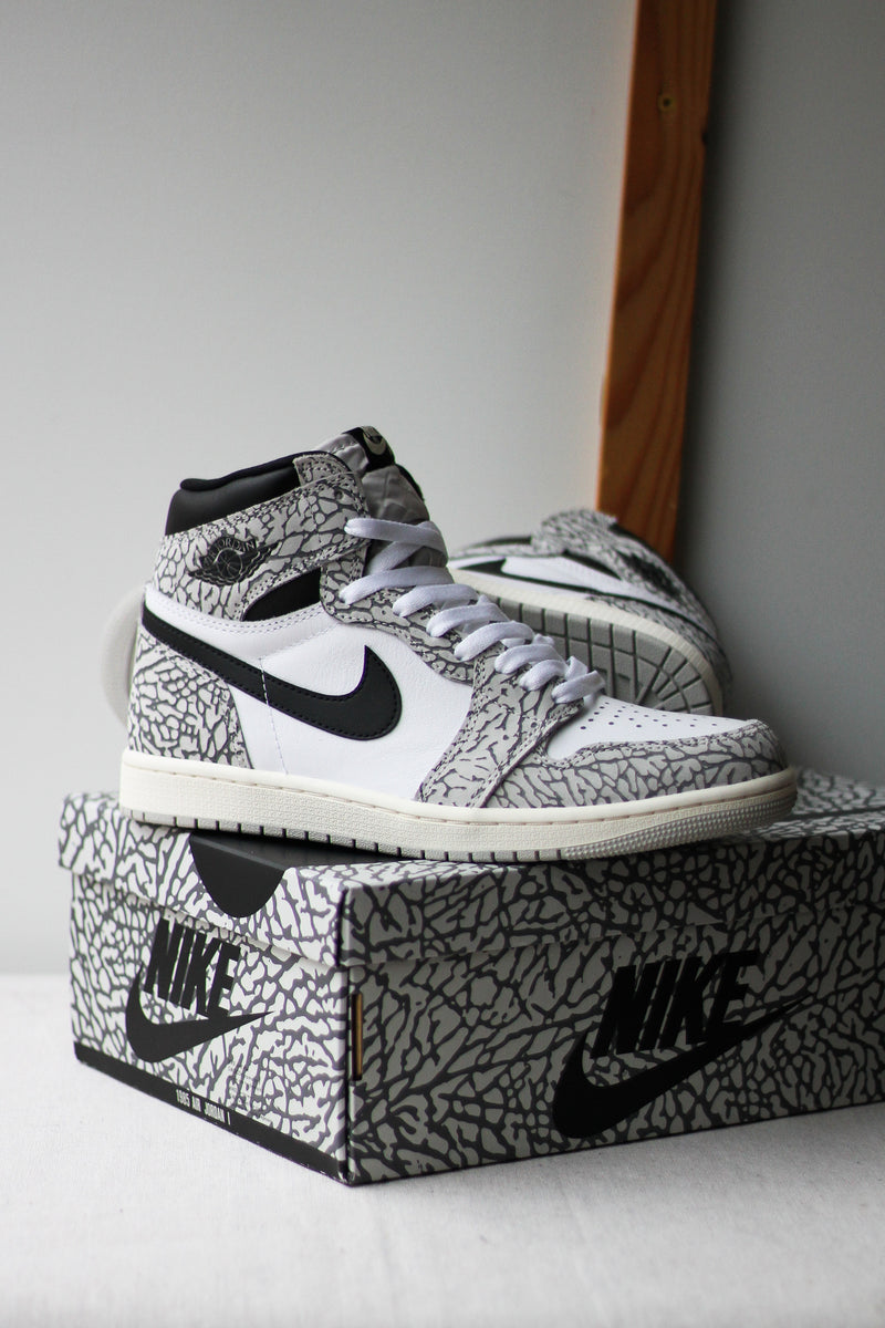 Air Jordan 1 Retro High OG White Cement GS