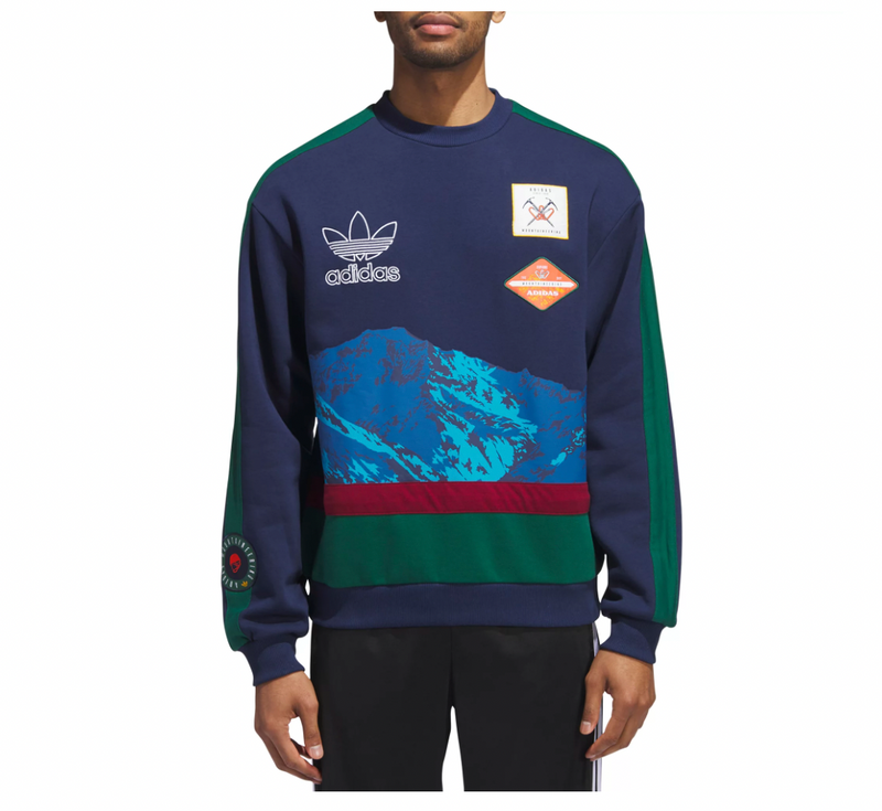 SKY MOUNTAIN CREW SWEATER "INDIGO"