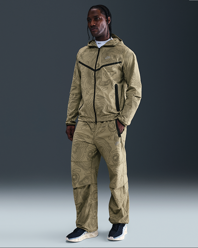 NIKE TECH WOVEN WINDRUNNER JACKET "NEUTRAL OLIVE"