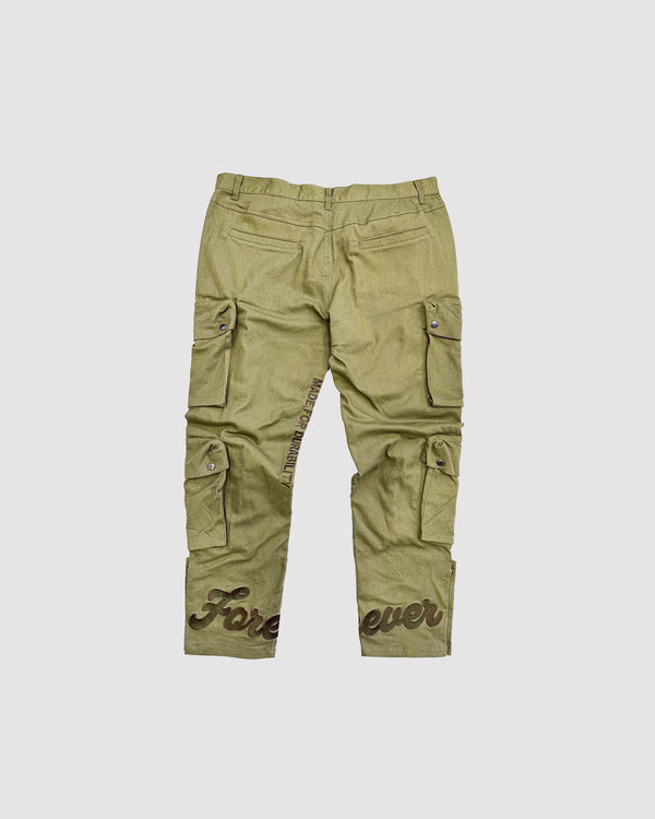 FOREVER CARGO PANTS "OLIVE MOSS"
