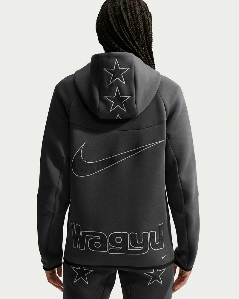 NIKE TECH X WAGYU FLEECE ZIP-UP HOODIE 