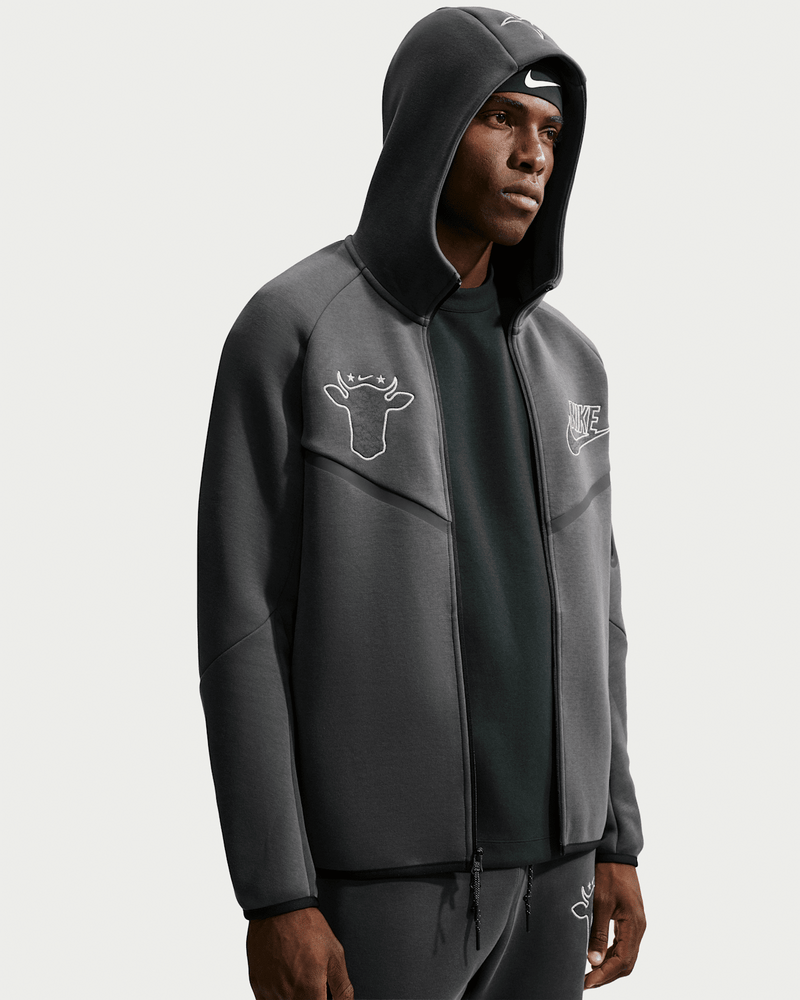 NIKE TECH X WAGYU FLEECE ZIP-UP HOODIE 