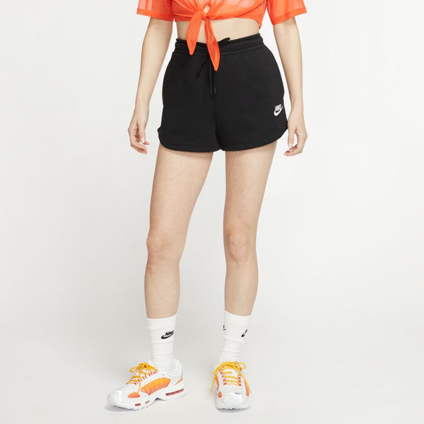 W FRENCH TERRY SHORTS "BLACK"