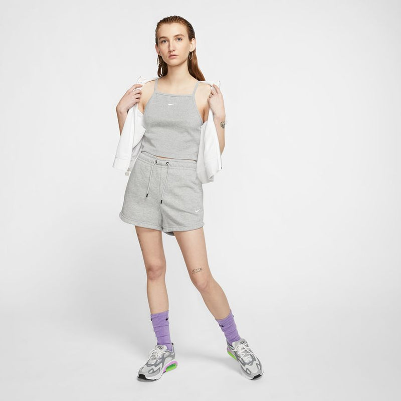W FRENCH TERRY SHORTS "GREY HEATHER"